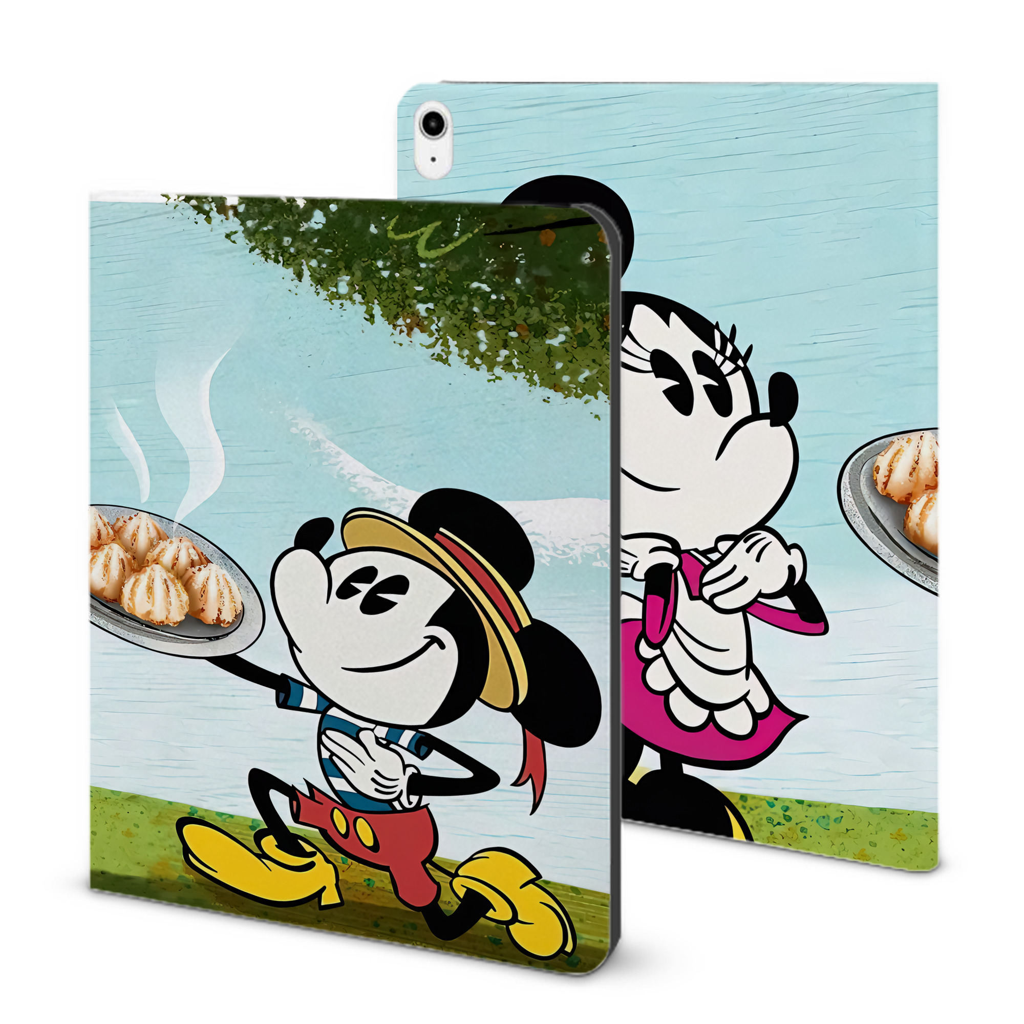 （画像用） ミッキーマウス Mickey Mouse IPadケース ペンホルダー付き ブックスタイルデザイン